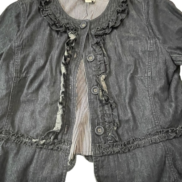 Ann Taylor LOFT Denim blazer/ jacket Size 14 - Picture 5 of 13